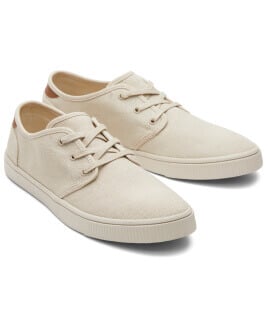 Men's Carlo Cream Heritage Canvas Lace-Up Sneaker in fog shown.