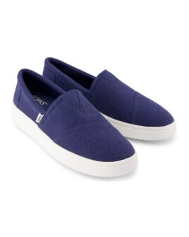 Men's TRVL Lite Alpargata Blue Slip On Sneaker in cadet blue shown.